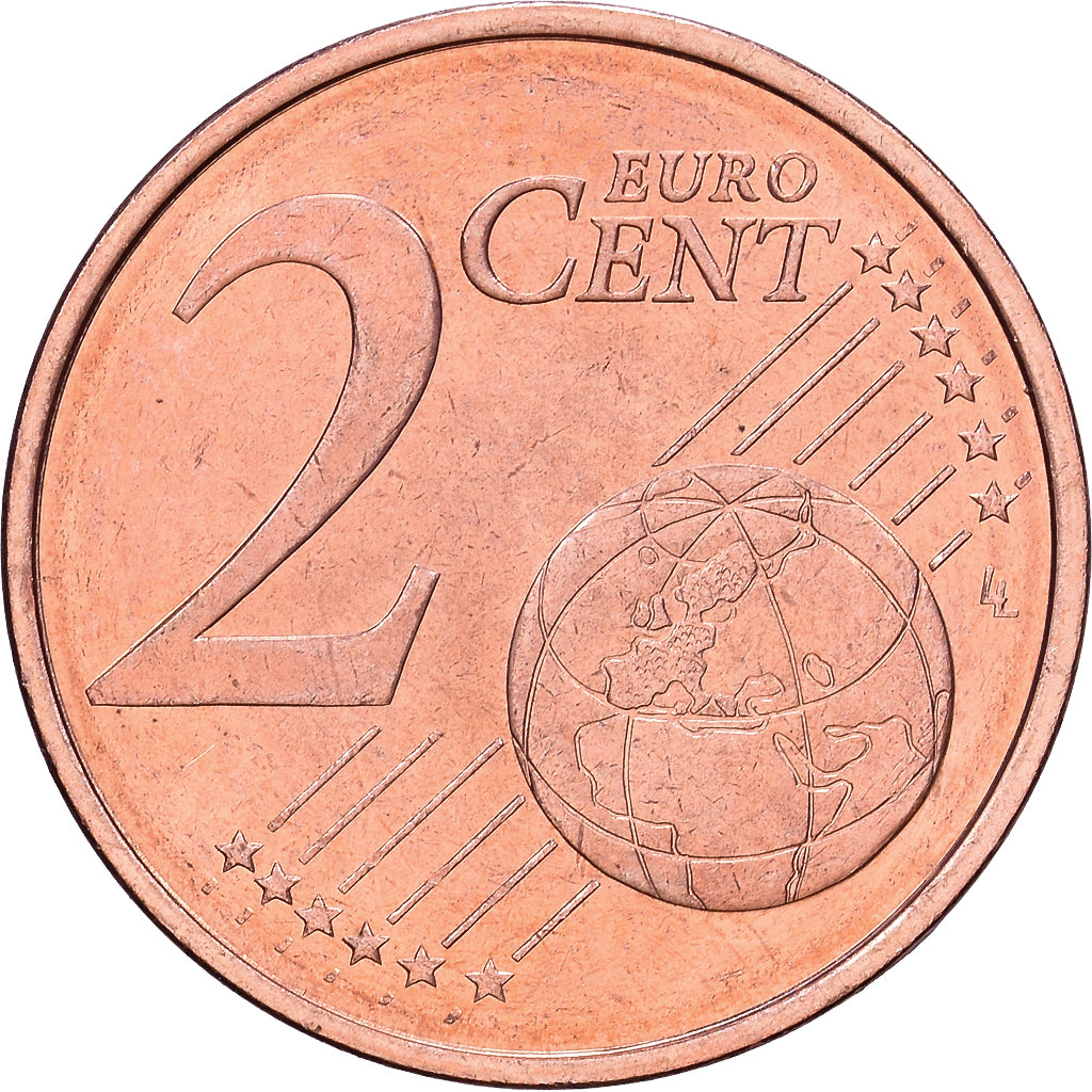 Slovenië, 2 Centimes, 2007, Vantaa, Copper Plated Steel, ZF