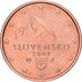Slowakije, 2 Centimes, 2009, Kremnica, Acier plaqué cuivre, PR+, KM:96
