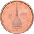 Itália, 2 Centimes, 2002, Rome, Aço Cromado a Cobre, AU(55-58)