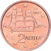Griekenland, 2 Centimes, 2002, Athens, Copper Plated Steel, UNC-
