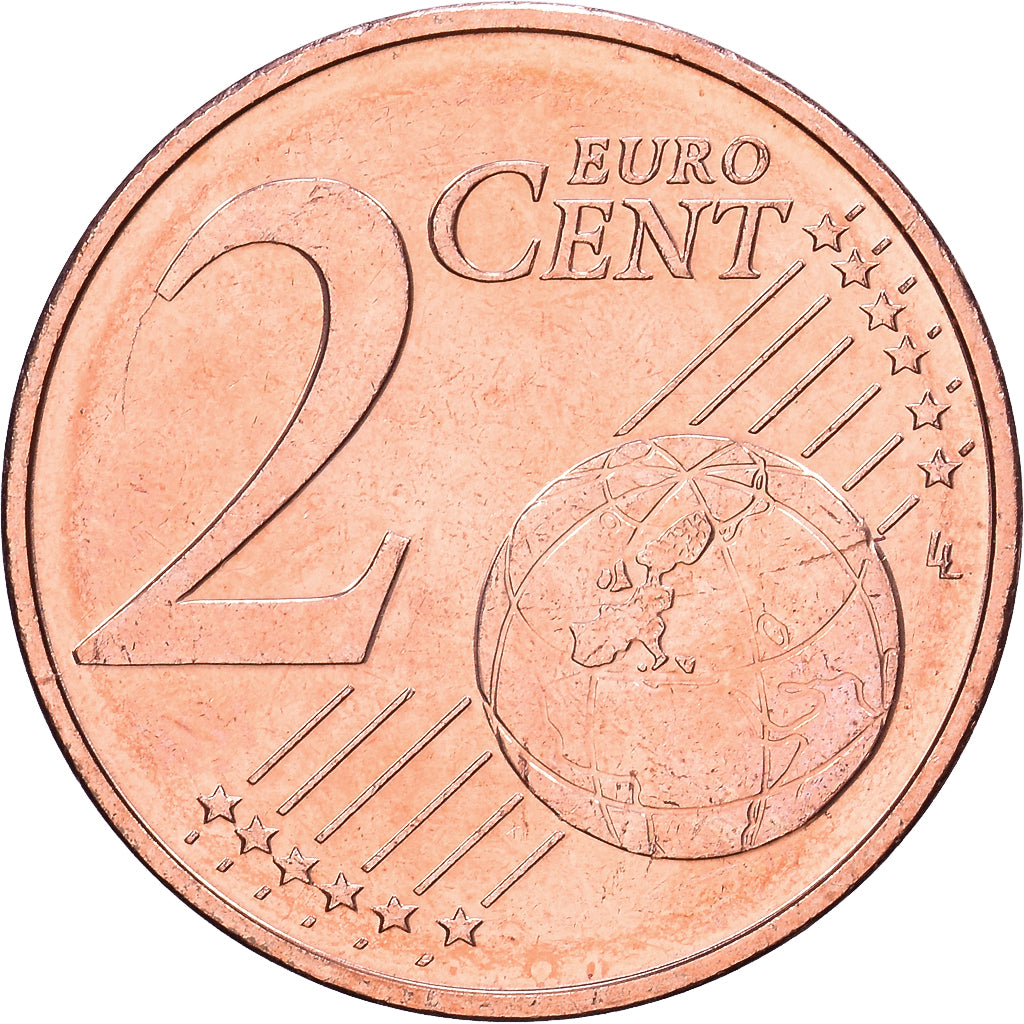 Oostenrijk, 2 Centimes, 2002, Vienna, Copper Plated Steel, PR+
