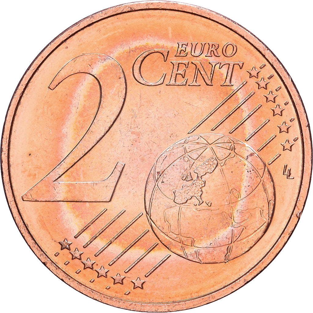 Oostenrijk, 2 Centimes, 2002, Vienna, Copper Plated Steel, PR