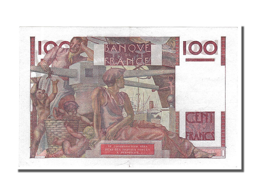 Billet, France, 100 Francs, 100 F 1945-1954 ''Jeune Paysan'', 1949, 1949-01-27