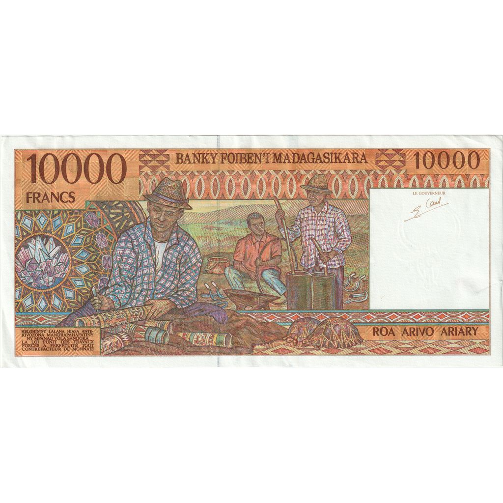 Madagascar, 10,000 Francs = 2000 Ariary, VZ