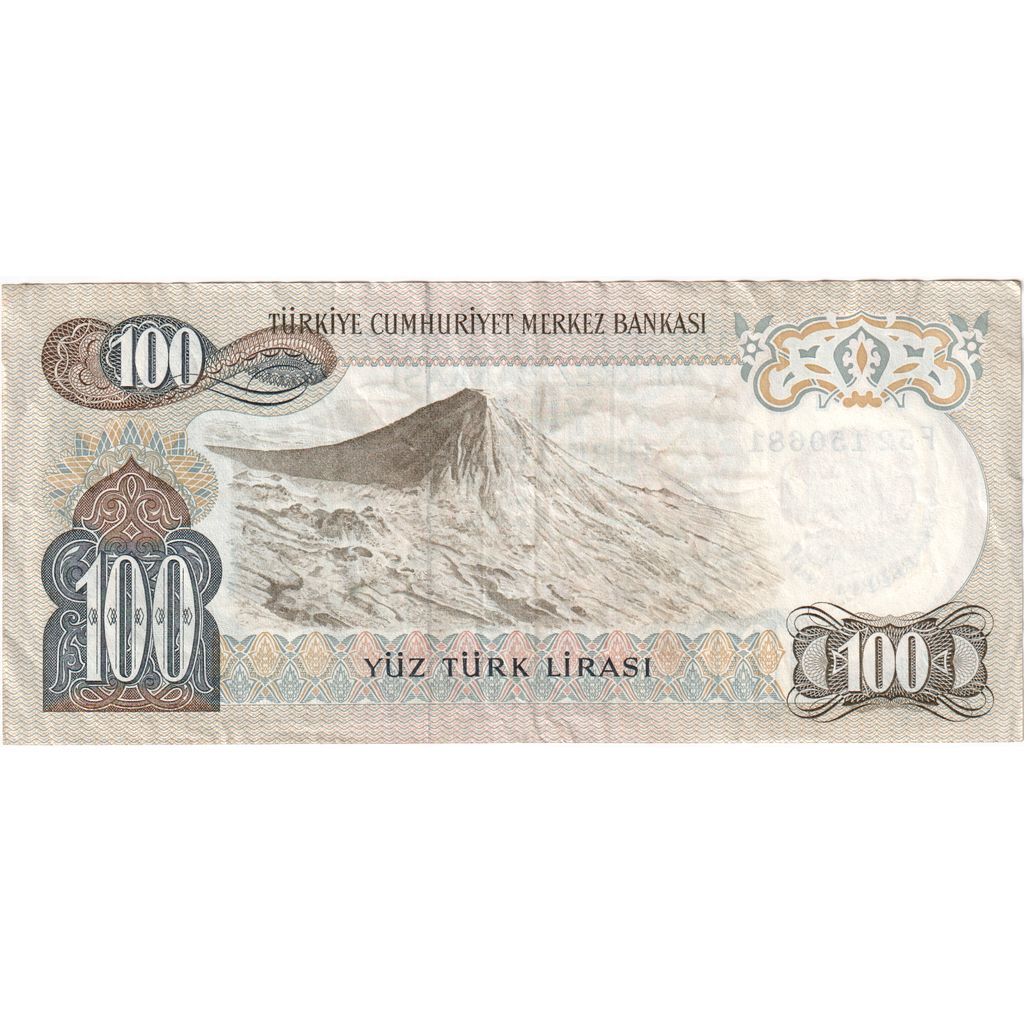 Turkey, 100 Lira, EF(40-45)