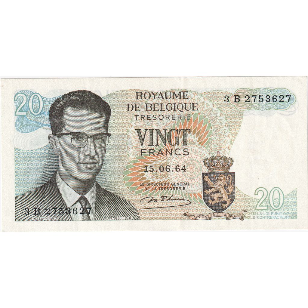 Belgium, 20 Francs, UNC(65-70)
