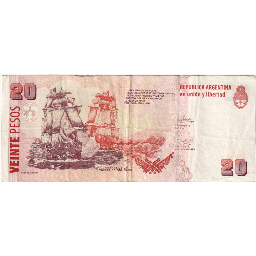 Argentina, 20 Pesos, VF(30-35)
