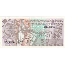 Burundi, 50 Francs, 1991-10-01, UNC