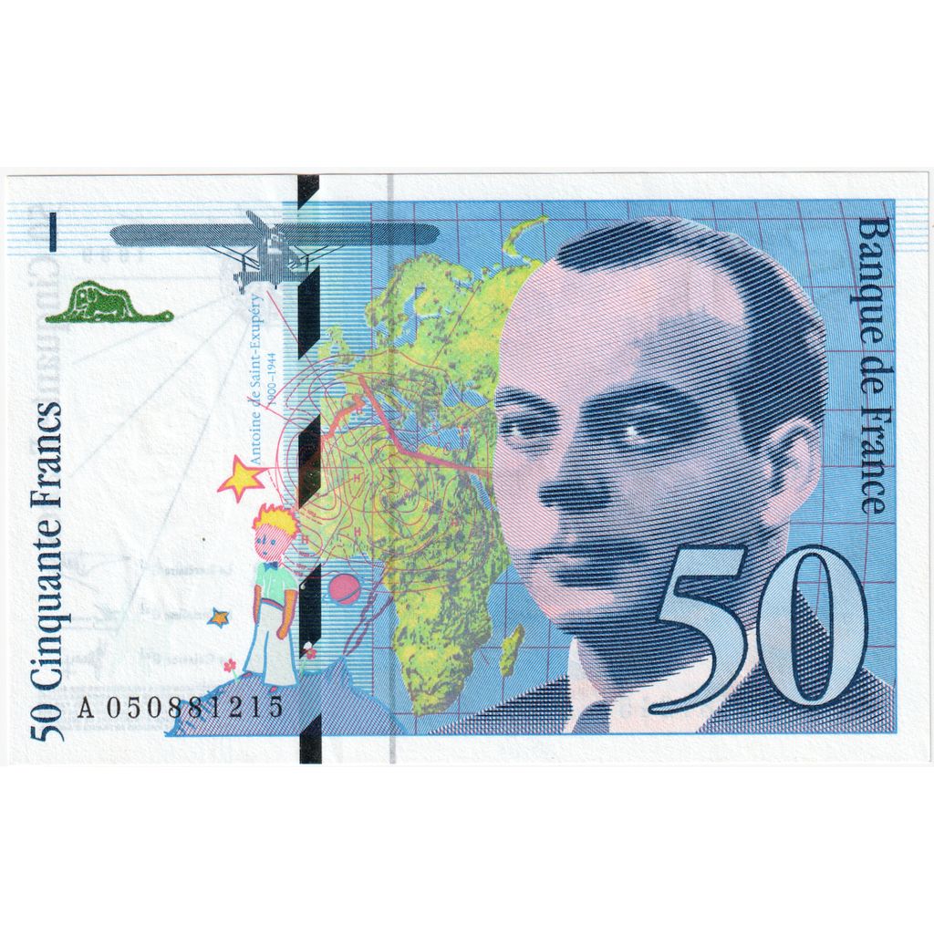 France, 50 Francs, St Exupéry, A, NEUF