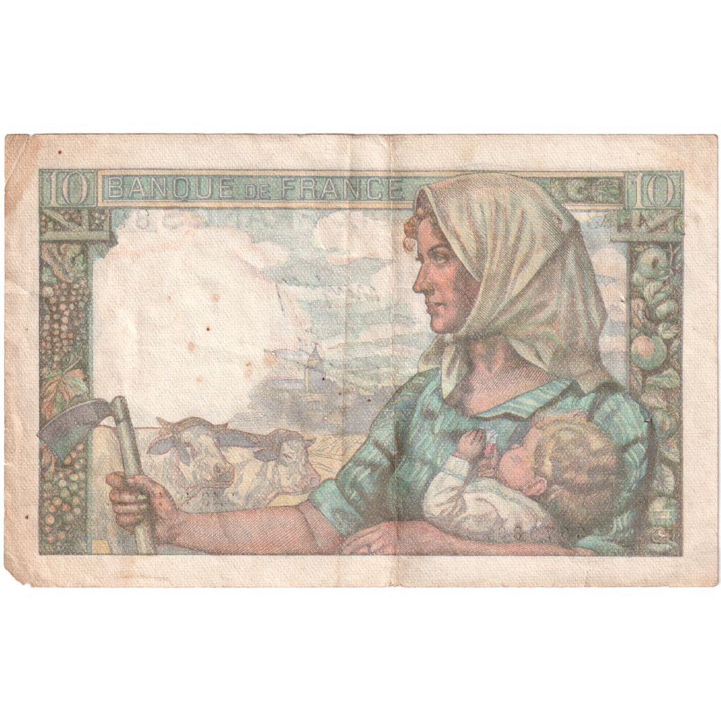 Francia, 10 Francs, Mineur, 1946-12-19, Z.123 89281, BC