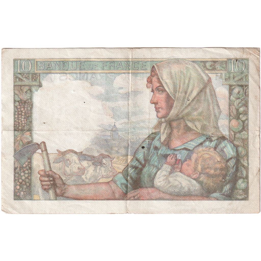 France, 10 Francs, Mineur, 1945-04-26, V.101 02289, VF(20-25)