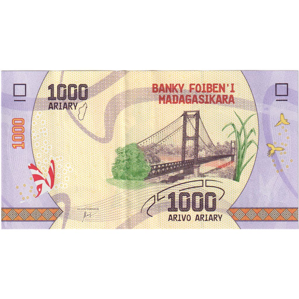 Madagascar, 1000 Ariary, UNZ
