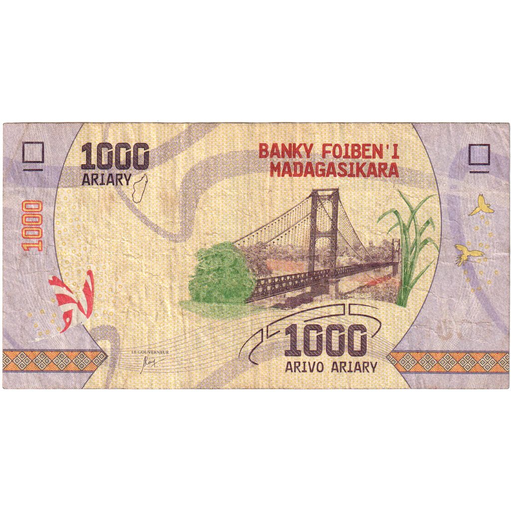 Madagascar, 1000 Ariary, S+
