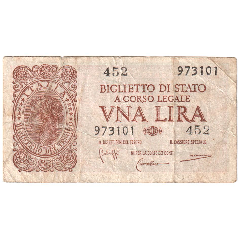 Italia, 1 Lira, 1944-11-23, BB