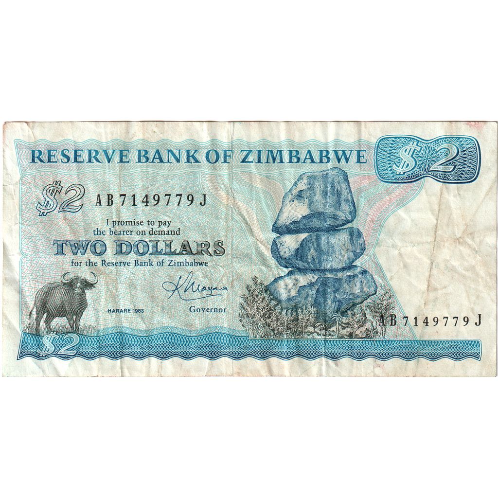 Zimbabwe, 2 Dollars, MB