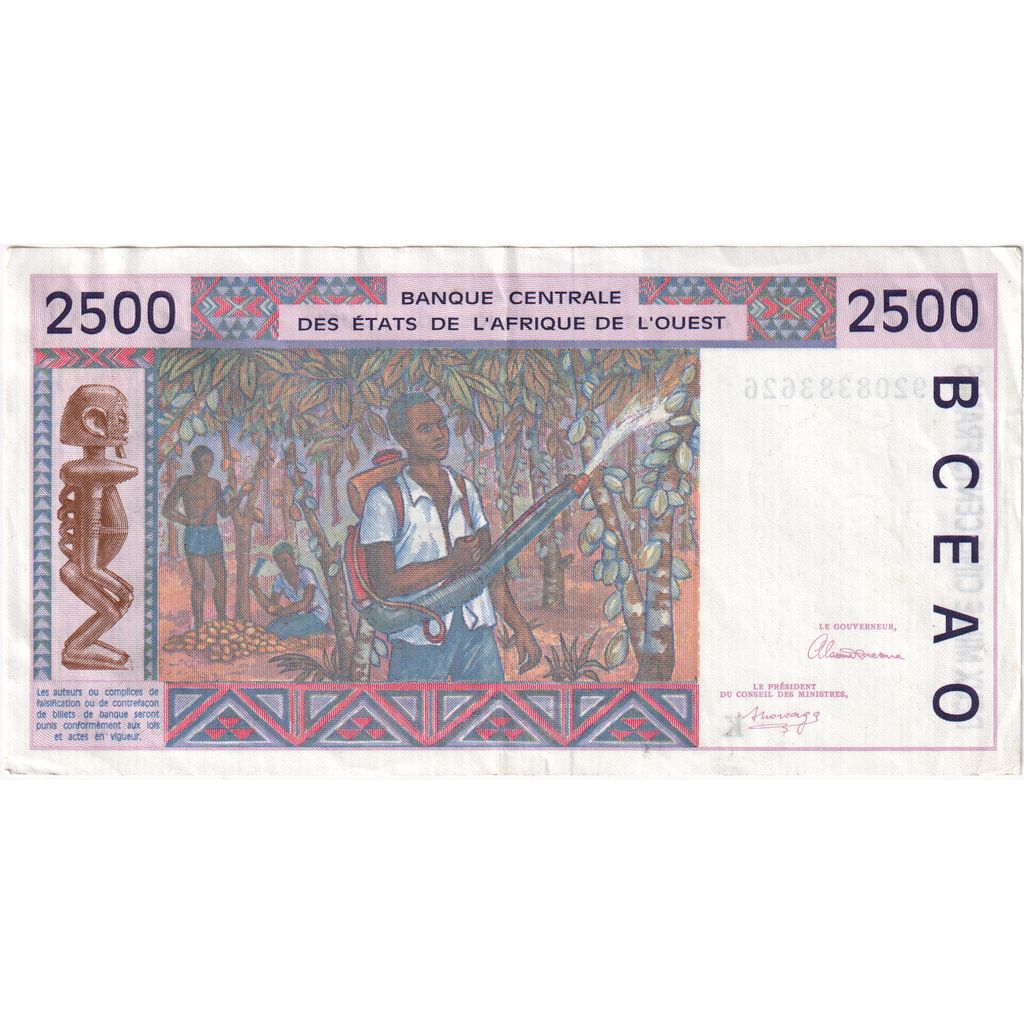 West Afrikaanse Staten, 2500 Francs, TTB+