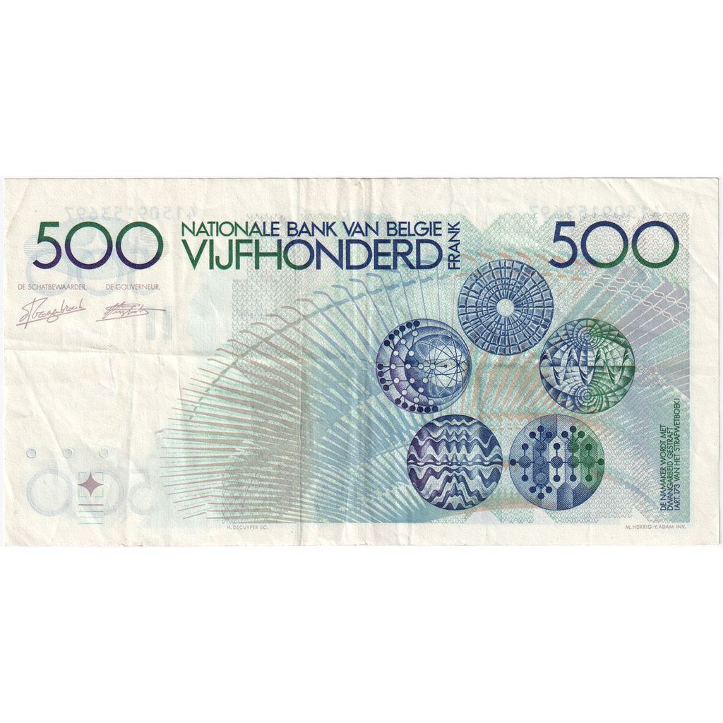 Belgien, 500 Francs, SS