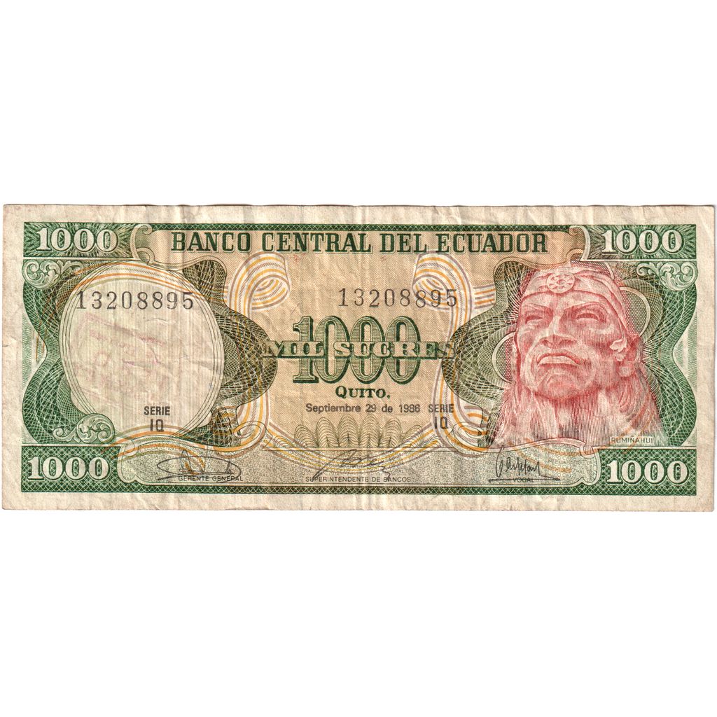 Ecuador, 1000 Sucres, 1986-09-29, SGE+