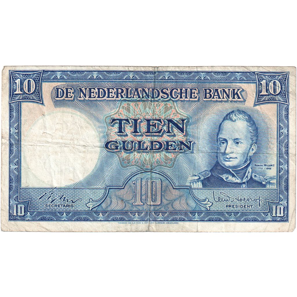 Países Bajos, 10 Gulden, BC+