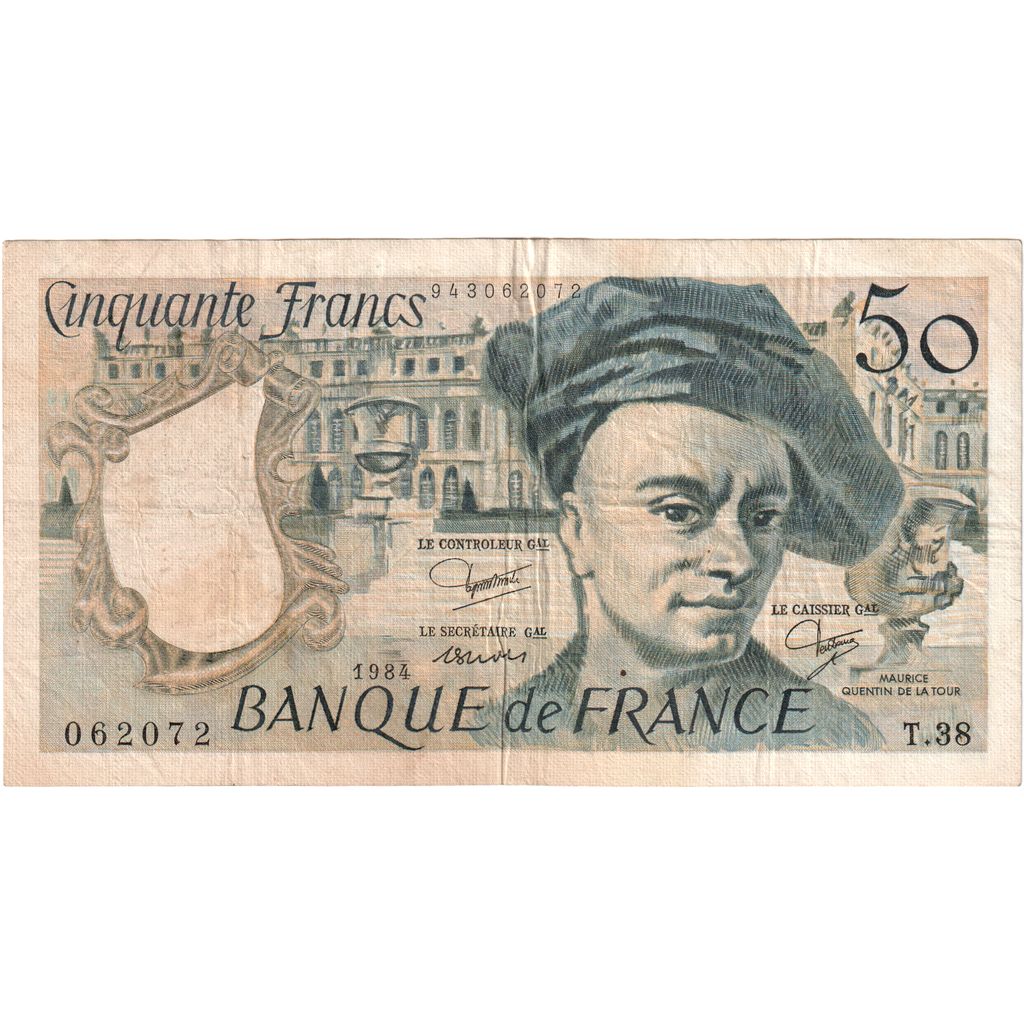 Francia, 50 Francs, Quentin de La Tour, T38062072, BB