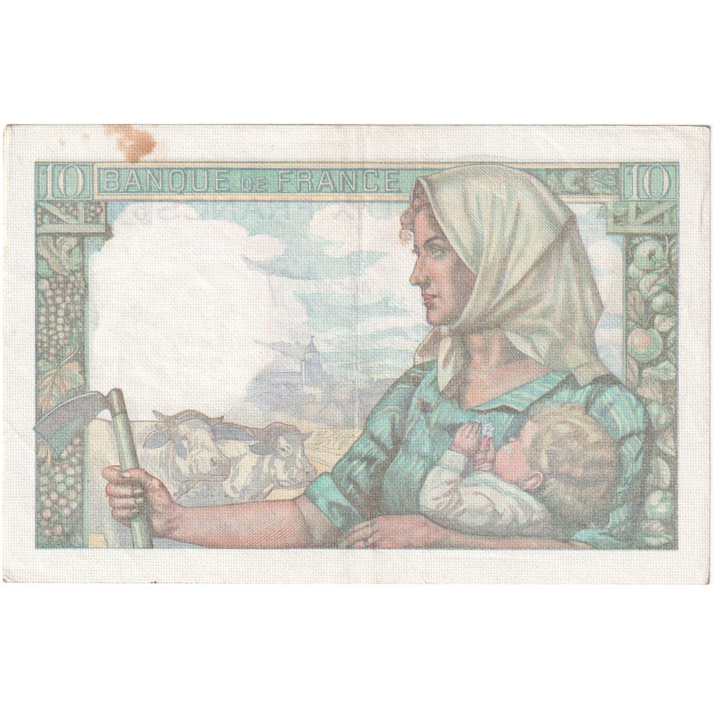 Frankreich, 10 Francs, 1941-10-09, B250727, SS