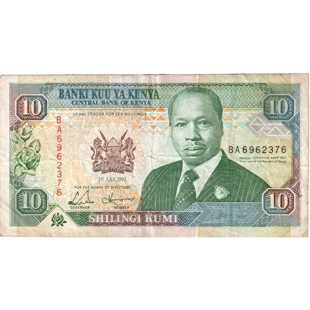 Kenia, 10 Shillings, 1993-07-01, TB