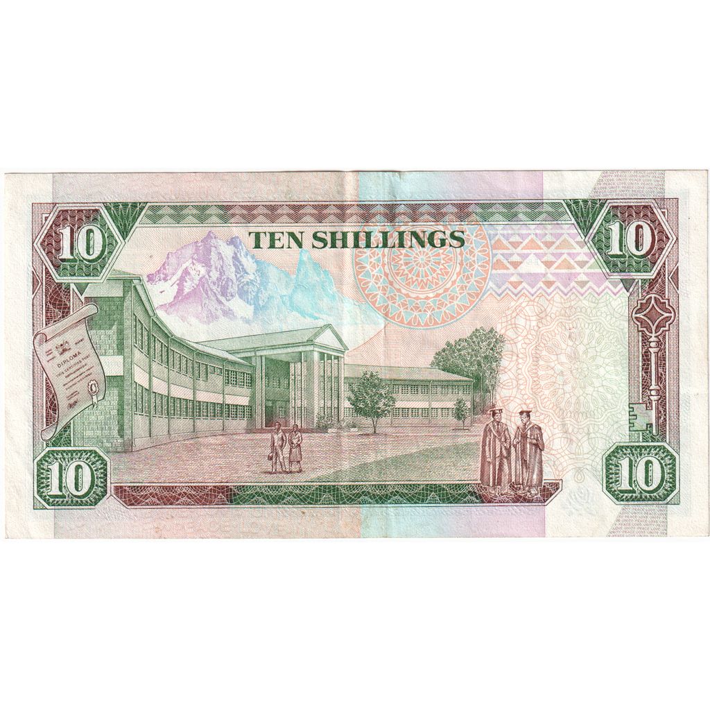 Kenia, 10 Shillings, 1993-07-01, EF(40-45)