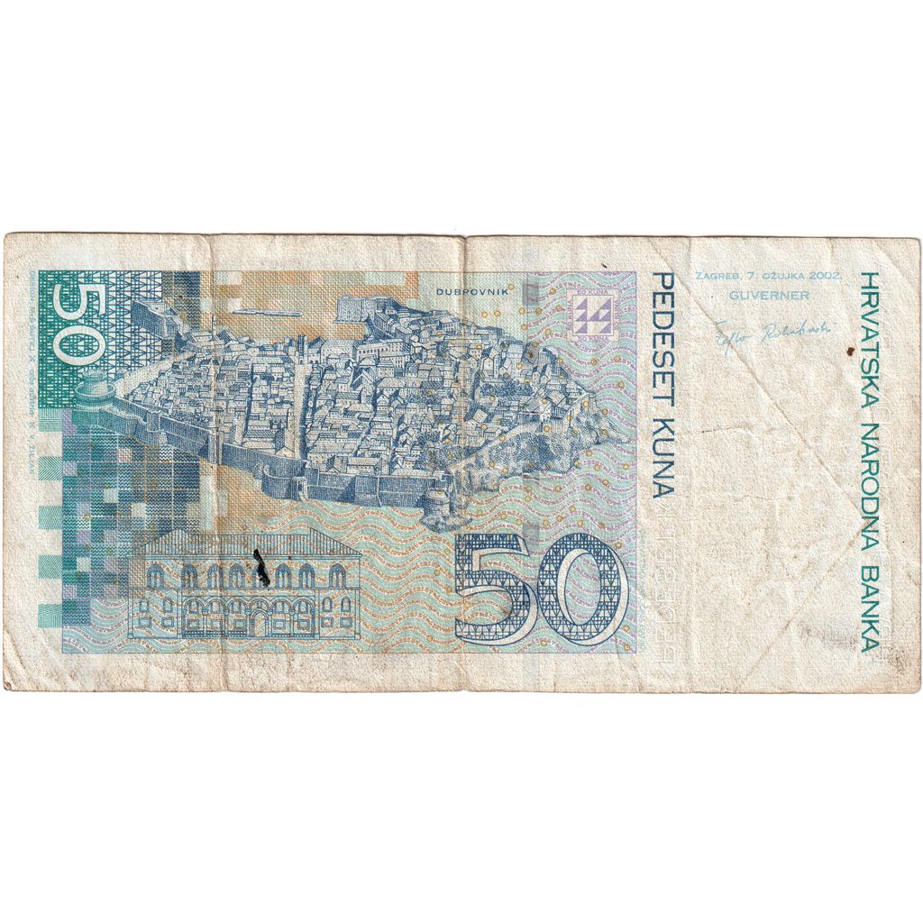 Croatia, 50 Kuna, 2002-03-07, F(12-15)