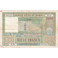 Marruecos, 1000 Francs, 1956-11-15, BC
