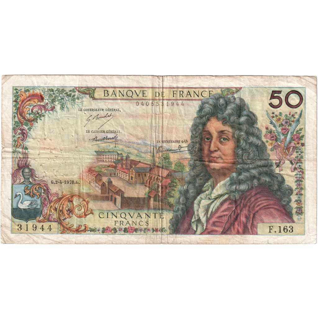 France, 50 Francs, Racine, 1970-04-02, F.163 31944, F(12-15)