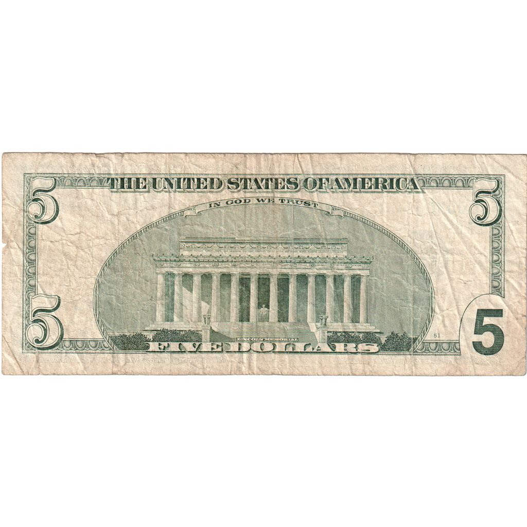 United States, Five Dollars, F(12-15)