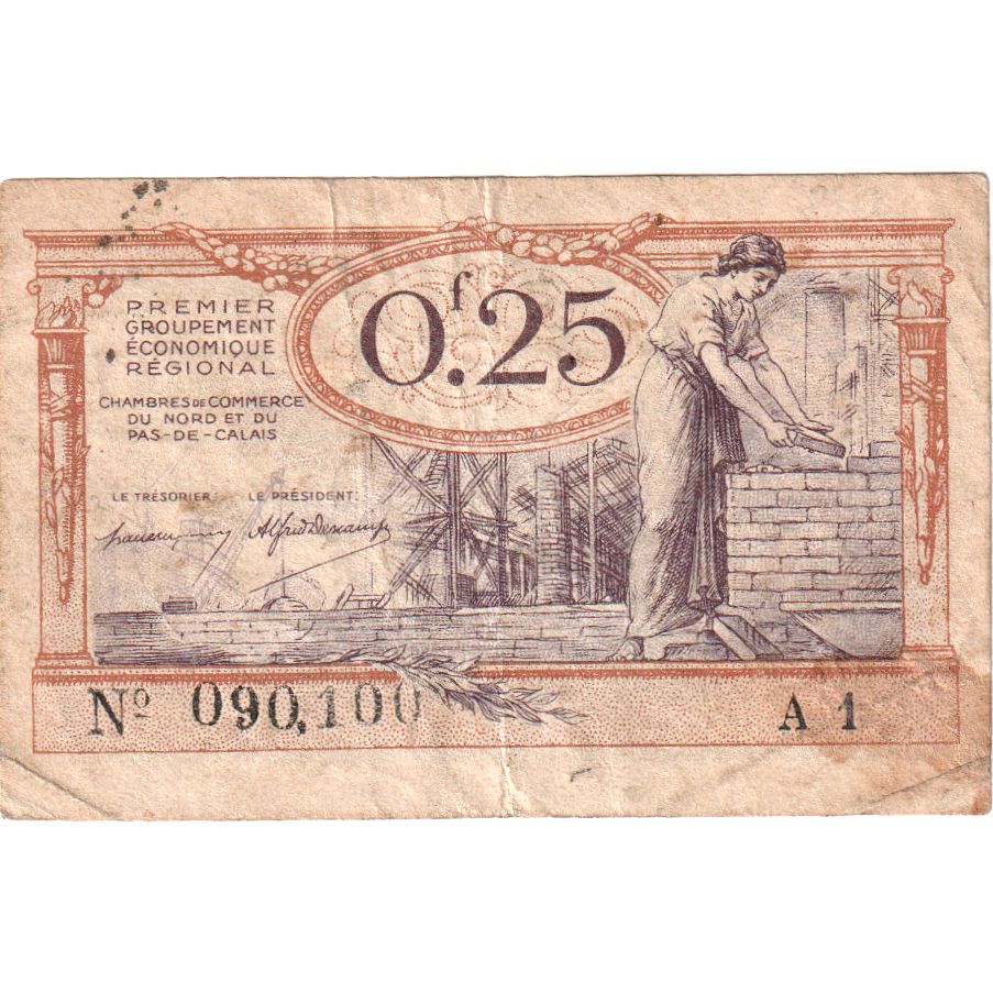 Frankreich, 25 Centimes, 090100 A1, S, Pirot:94-3