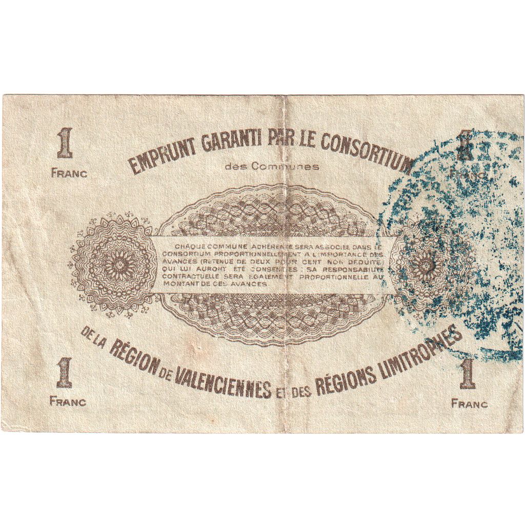 Frankreich, 1 Franc, 1917-11, Serie 22 93937, SS, Pirot:59-2566