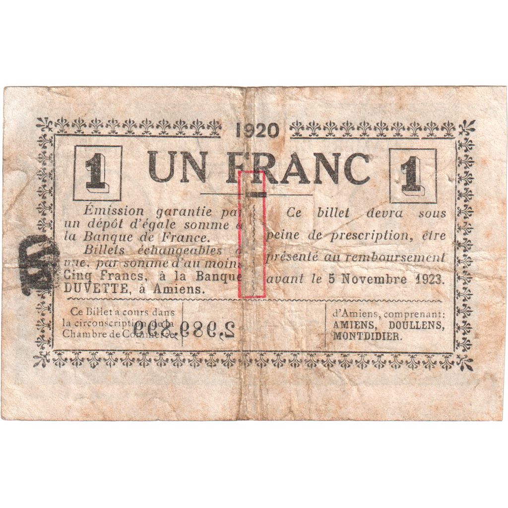 Francja, 1 Franc, 2989899, F(12-15), Pirot:7-51