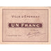 Frankreich, Epernay, 1 Franc, 1914-09-05, Bon Municipal., VZ, Pirot:51-16