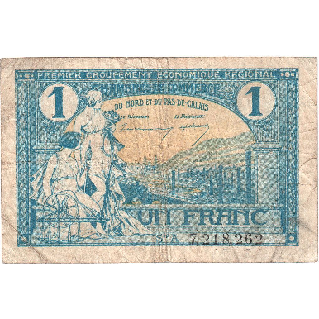 Francia, 1 Franc, BC, Pirot:94-5