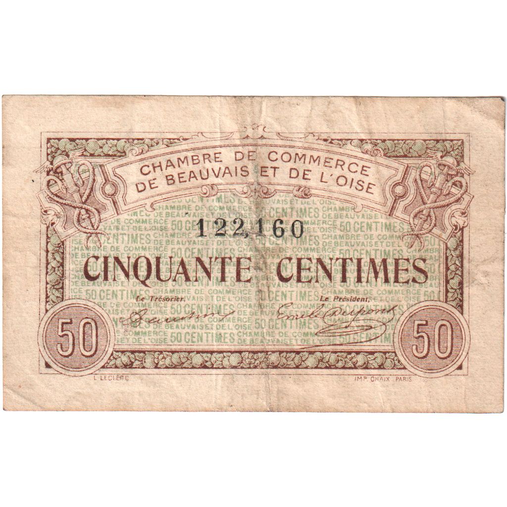 Francja, 50 Centimes, 1920-06-02, 122 160, F(12-15), Pirot:22-1