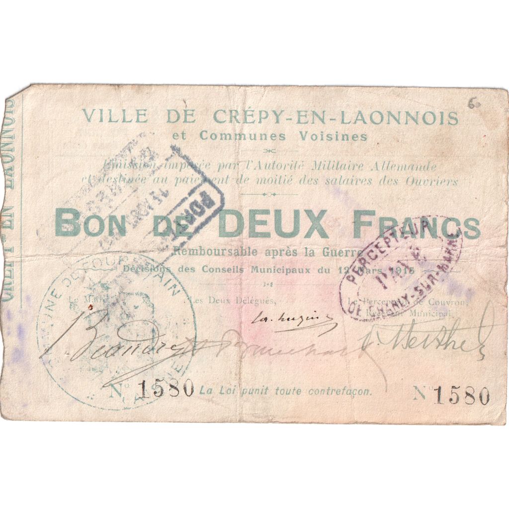 Frankreich, 1 Franc, 1915-03-12, 3620, SGE+, Pirot:02-531