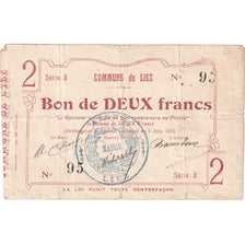 France, 2 Francs, Liez, 1915-06-05, Série 3 - 95, VF(30-35)