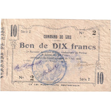 France, 10 Francs, Liez, 1915-06-05, Série 2 - 2, VF(30-35)