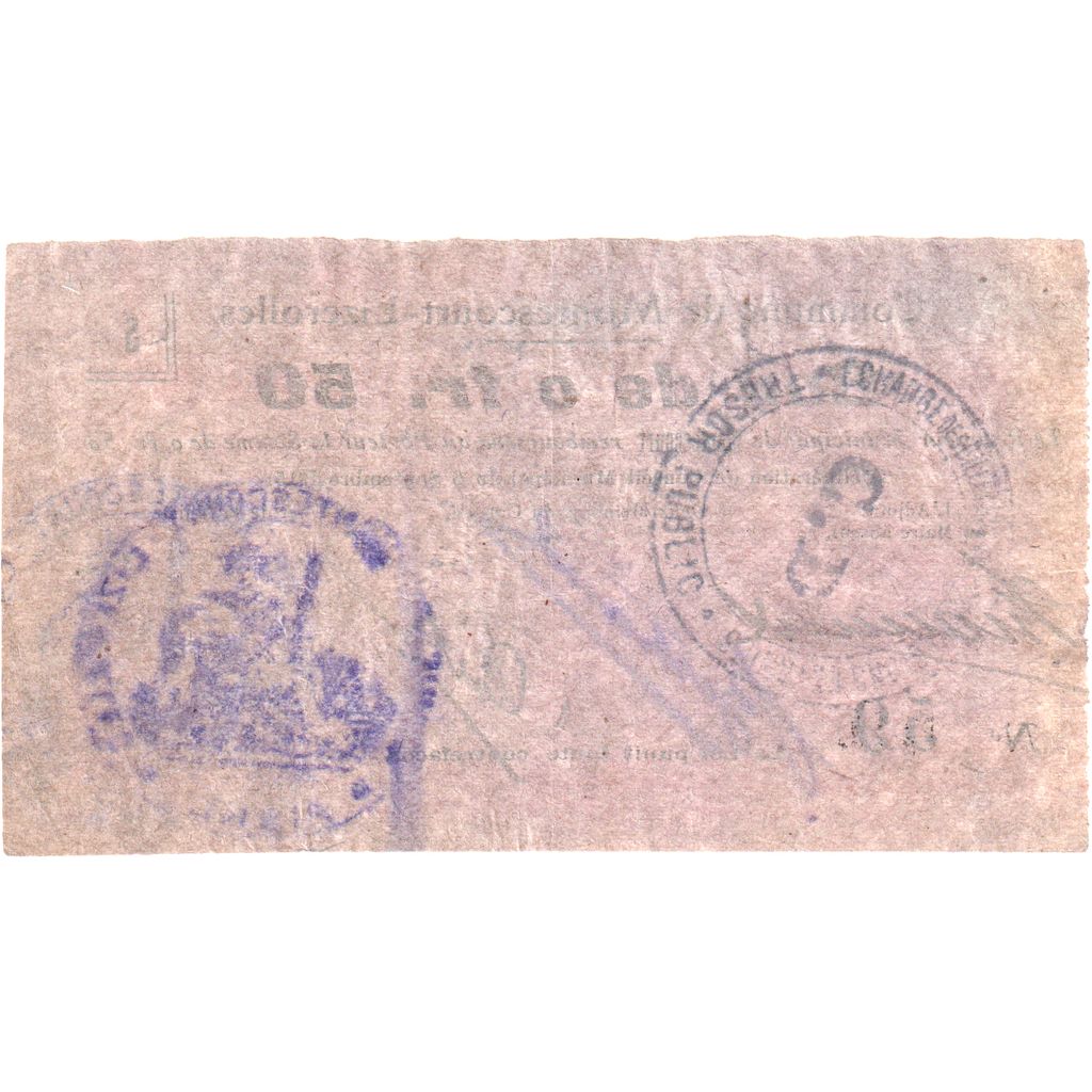 Francia, 50 Centimes, 1915-09-06, 59, BC+, Pirot:02-531