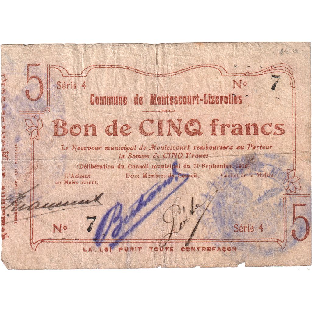 France, 50 Centimes, 1915-09-06, 59, TB+, Pirot:02-531