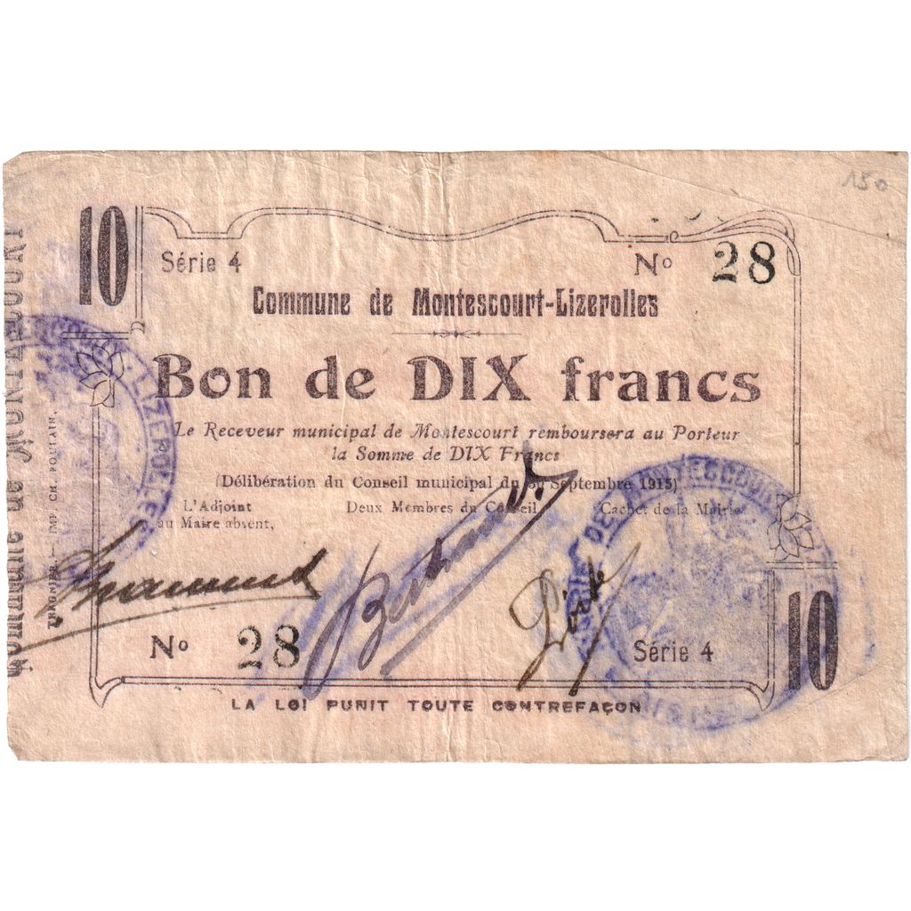 Francia, 50 Centimes, 1915-09-06, 59, BC+, Pirot:02-531