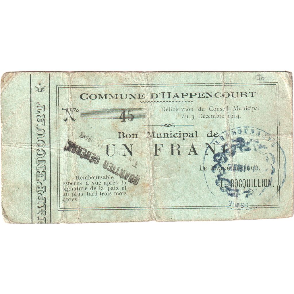 Frankreich, 50 Centimes, 1914-12-03, 184, S, Pirot:02-531