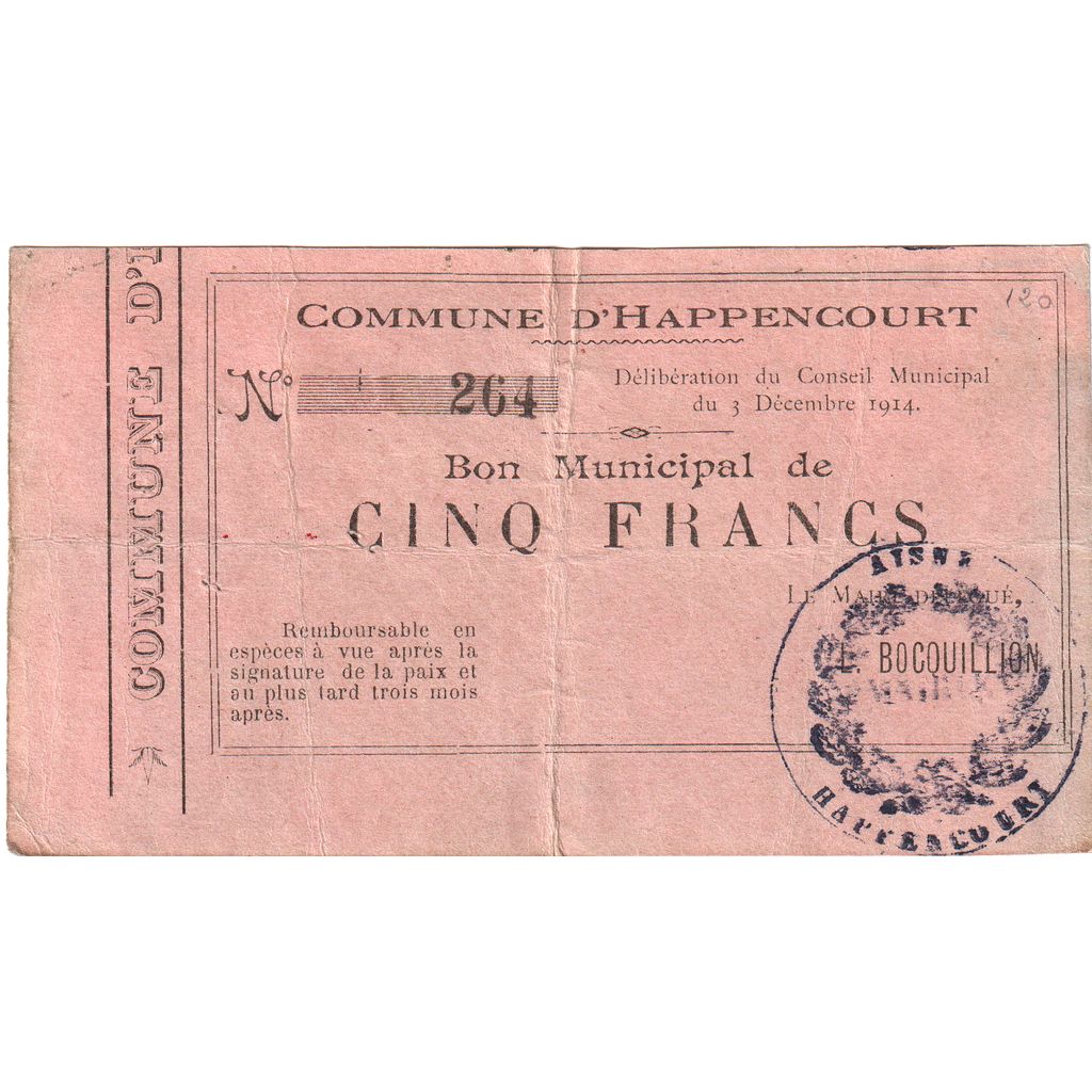 Frankreich, 50 Centimes, 1914-12-03, 184, S, Pirot:02-531