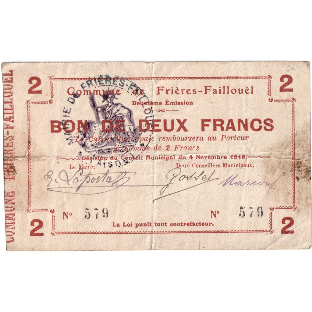 Francia, 25 Centimes, 1915-08-18, 1196, BC, Pirot:02-531