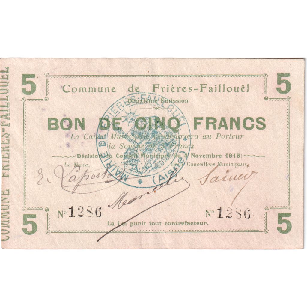 Frankreich, 25 Centimes, 1915-08-18, 1196, S, Pirot:02-531