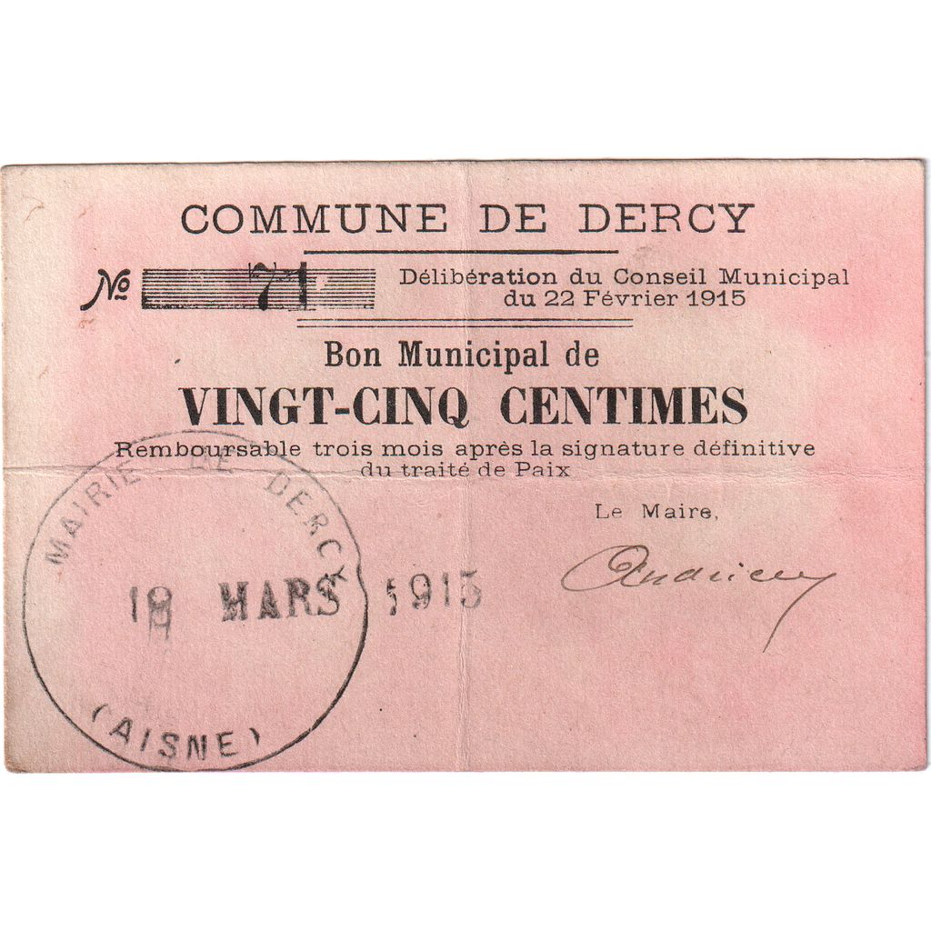 Frankreich, 10 Centimes, 1915-03-18, S+, Pirot:02-531