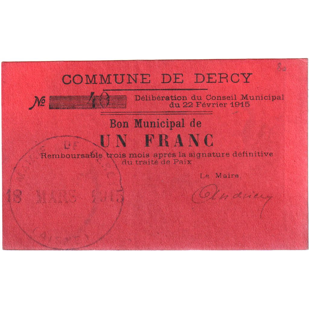 Francia, 10 Centimes, 1915-03-18, BC+, Pirot:02-531