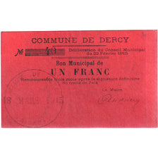 France, 1 Franc, Dercy, 1915-03-18, VF(30-35)